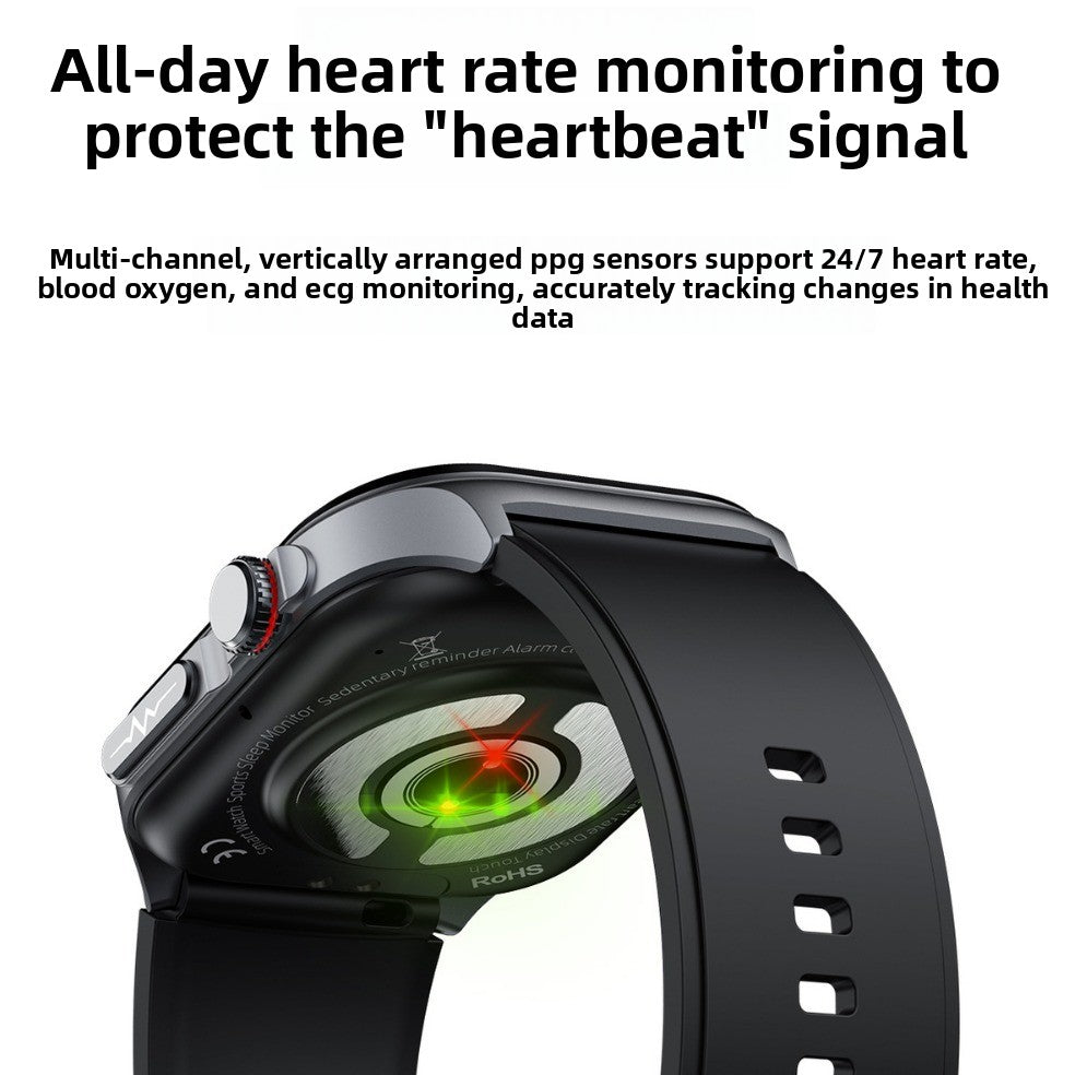 Smart Health Watch with ECG Blood Pressure Monitoring Bluetooth Call