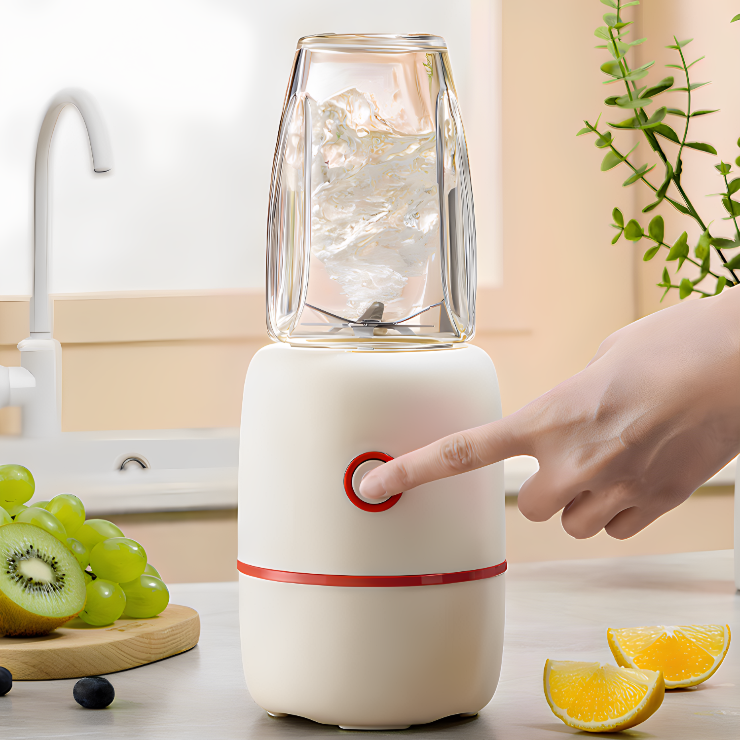 PORTABLE BLENDER USB RECHARGEABLE SMOOTHIE MAKER FOR TRAVEL & GYM