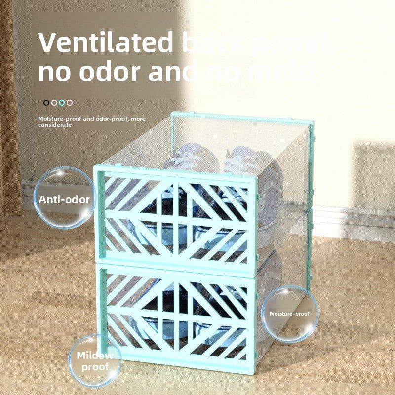 Transparent Foldable Shoe Storage Box