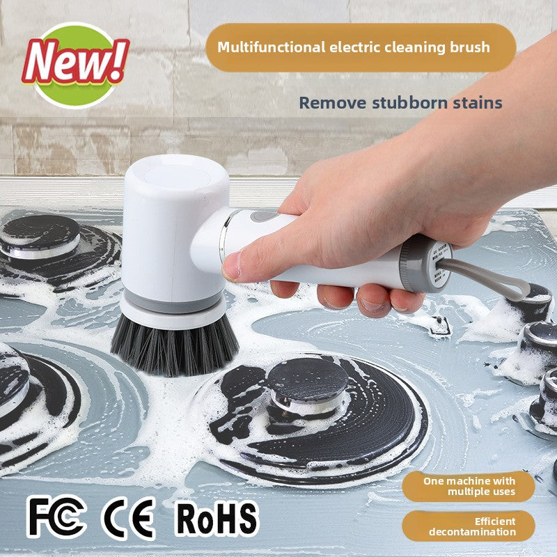ELECTRIC CLEANING BRUSH SPIN SCRUBBER FOR BATHROOM & KITCHEN