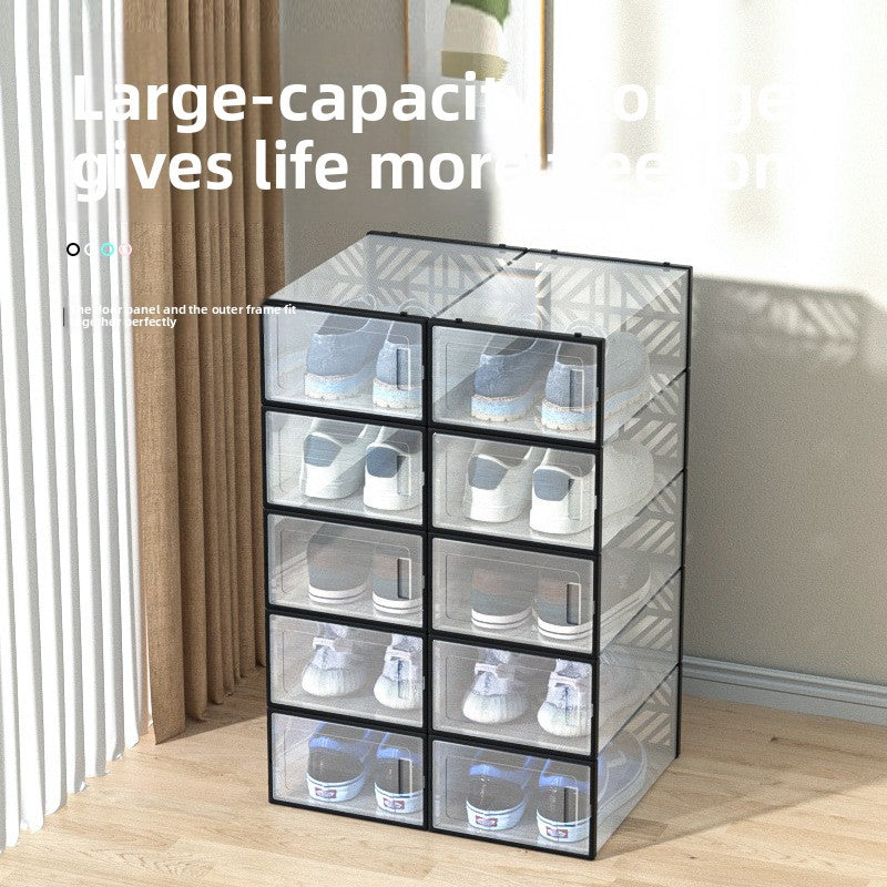 Transparent Foldable Shoe Storage Box