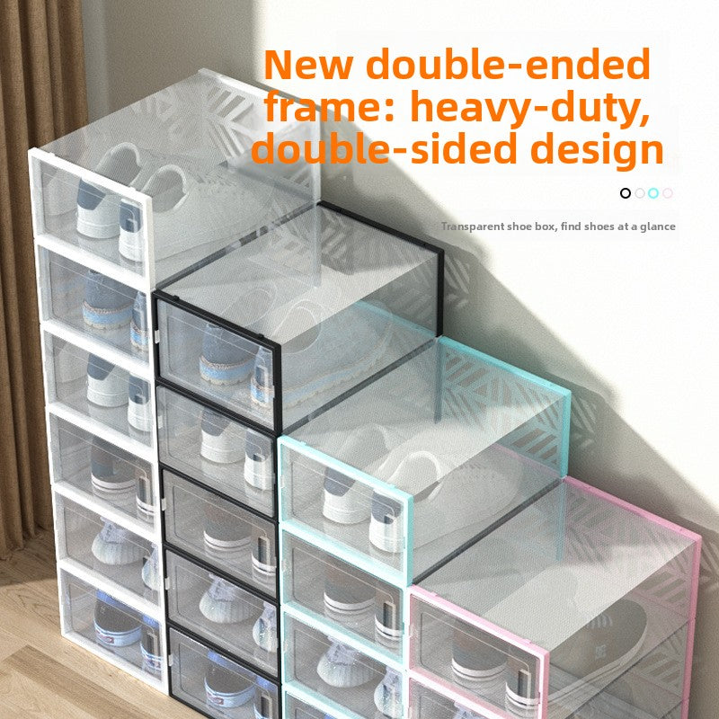 Transparent Foldable Shoe Storage Box