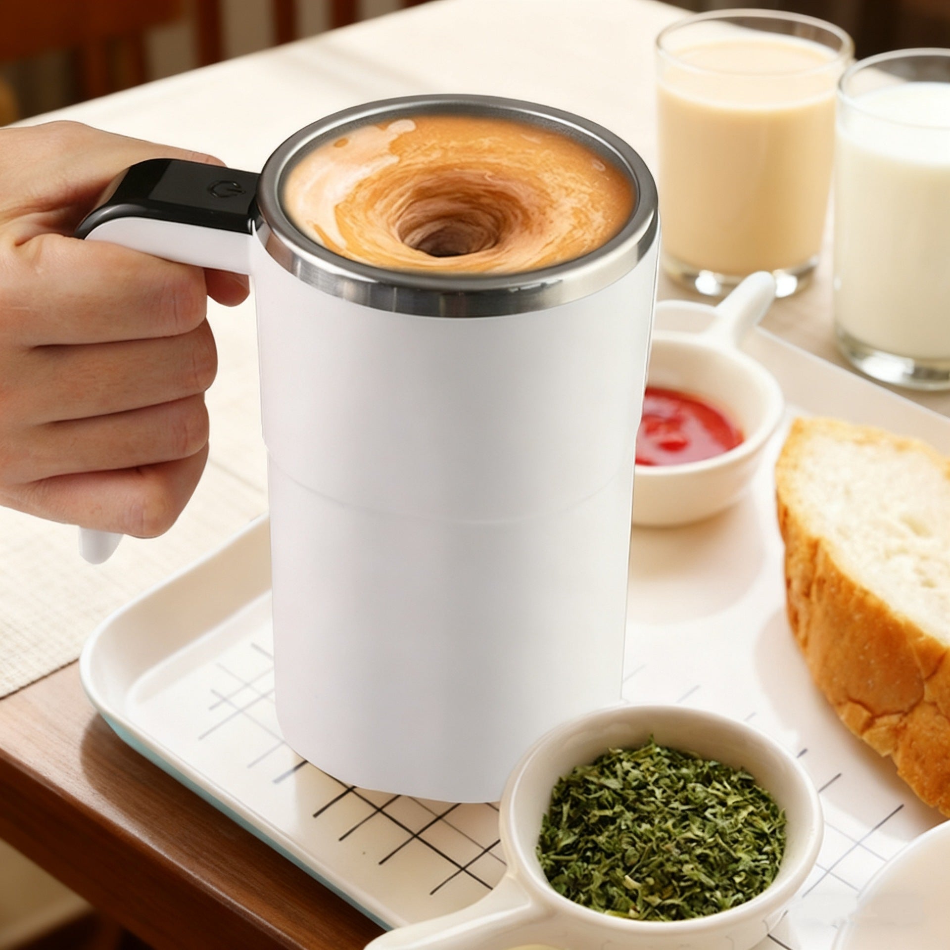 SELF STIRING COFFEE MUG AUTOMATIC MIXING CUP FOR COFFEE AND PROTEIN