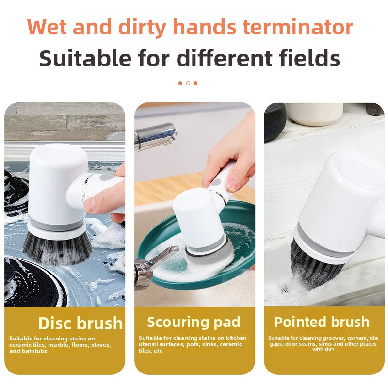 ELECTRIC CLEANING BRUSH SPIN SCRUBBER FOR BATHROOM & KITCHEN