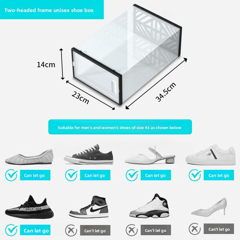 Transparent Foldable Shoe Storage Box