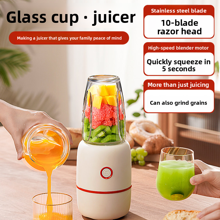 PORTABLE BLENDER USB RECHARGEABLE SMOOTHIE MAKER FOR TRAVEL & GYM
