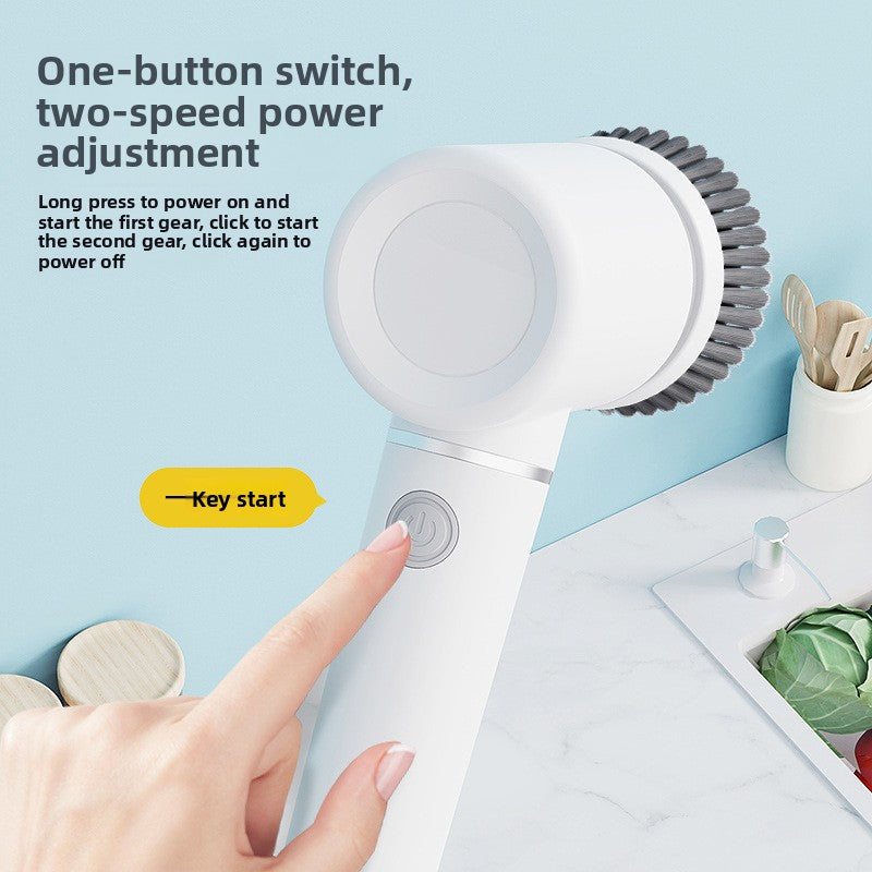 ELECTRIC CLEANING BRUSH SPIN SCRUBBER FOR BATHROOM & KITCHEN