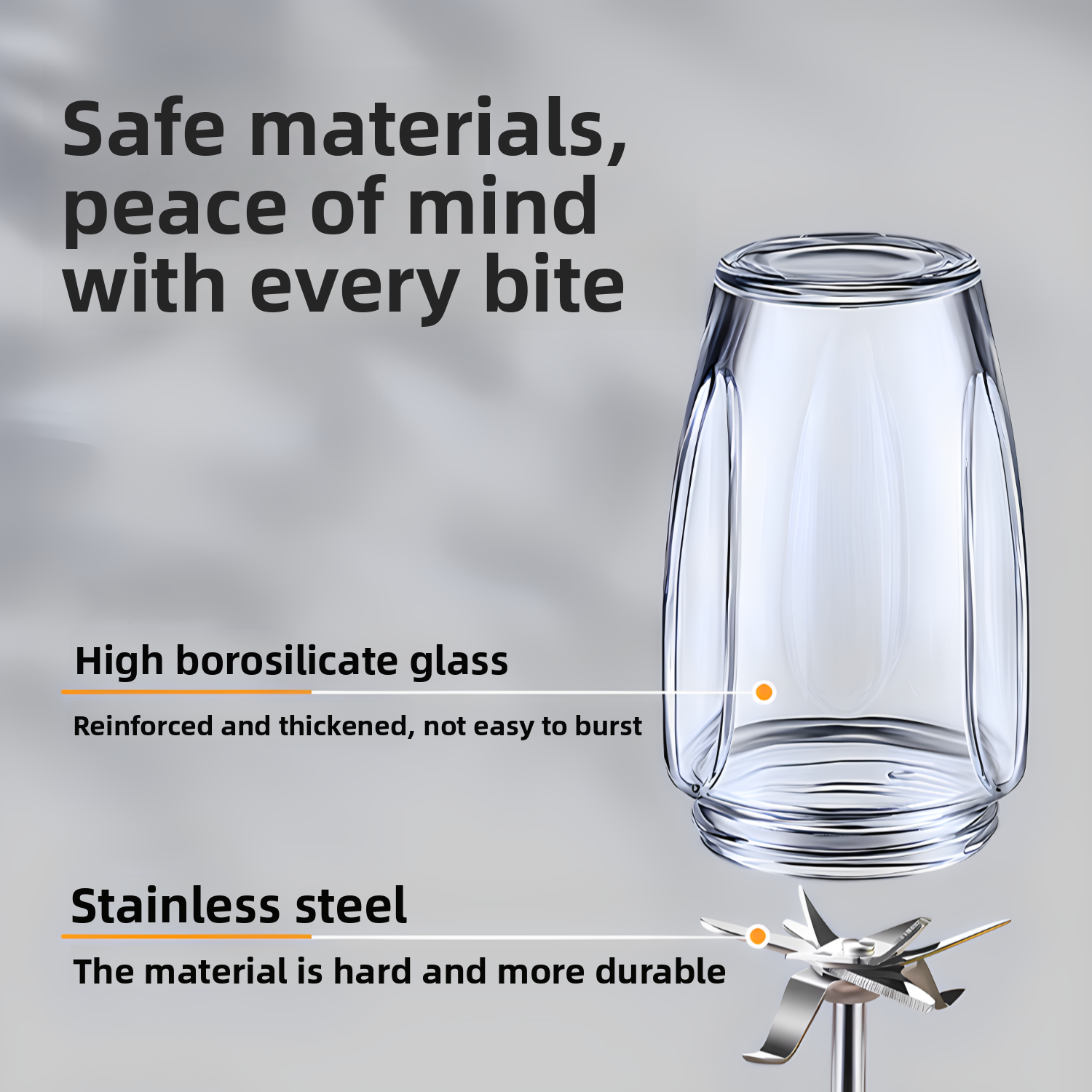 PORTABLE BLENDER USB RECHARGEABLE SMOOTHIE MAKER FOR TRAVEL & GYM